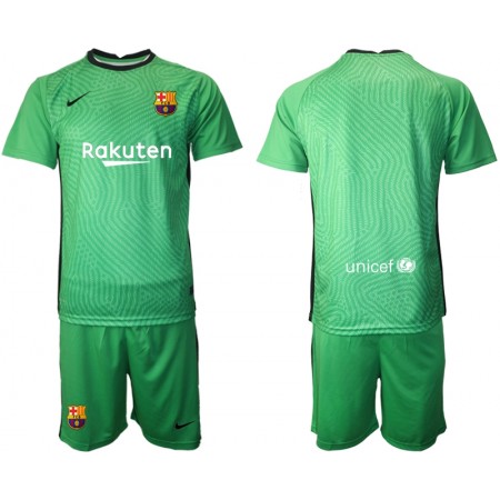 Billiga Fotbollströjor FC Barcelona Målvakt Barn tröja 2020/21 M001 Kortärmad